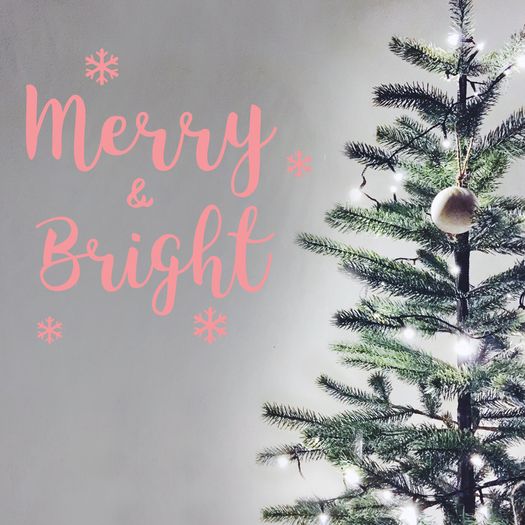 Merry/Bright Decal, Merry & Bright Sticker, Window Decal, Letter Decal, Quotes Wall Decal, Seasons Greetings, Christmas Removable Decal