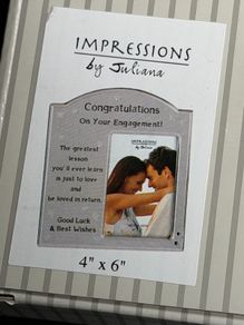 Engagement photo frame