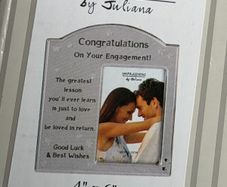 Engagement photo frame