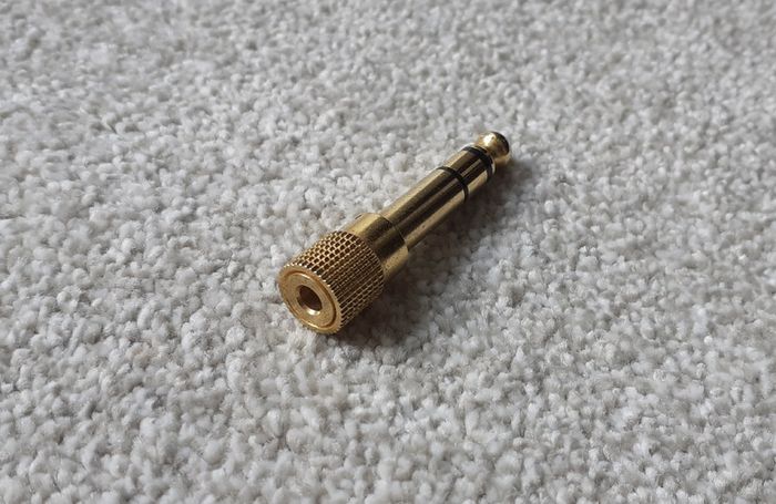Gold 3.5mm to 6.35mm Stereo Jack