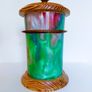 Vintage Wood Turned Lidded Jar Image 4