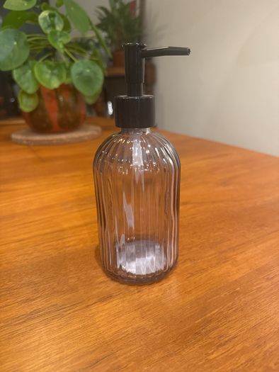 Glass soap dispenser