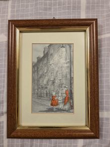 Framed Roisin O Shea Print 1991 Henrietta Street Dublin
