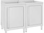 Kitchen Sink Commercial Kitchen Sink Cabinets 2 pcs Stainless Steel