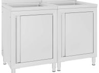 main image for ad Kitchen Sink Commercial Kitchen Sink Cabinets 2 pcs Stainless Steel