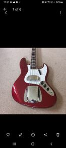 fender jazz bass 2005. OCAR RED RARE