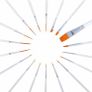 18 Pcs Detail Fine Miniature Paint Brushes Mini Tiny Micro Paintbrush Painting Kit Set Comes With Red Paintbrush Holder Image 4