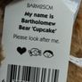 Jellycat Shanghai Exclusive Cupcake Bartholomew Bear With Pin And Stickers and 2 Gift Bags Extremely Rare Image 4