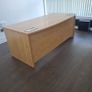 White oak executive managers office desk Image 2