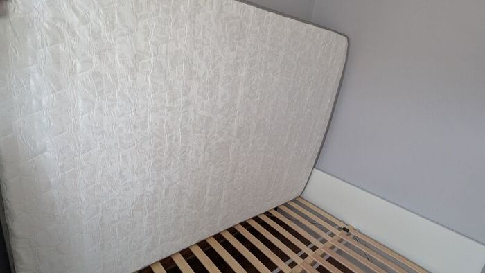 VIHALS double bed frame and Novilla 27cm Memory Foam Pocket Sprung Mattress