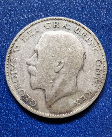 United Kingdom 1921 Half Crown - George V 2nd type Silver coin