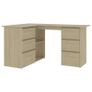 Corner Desk Sonoma Oak 145x100x76 cm Chipboard Image 8