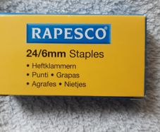 Rapesco 24/6mm Staples Galvanised 1000 Home Office School College