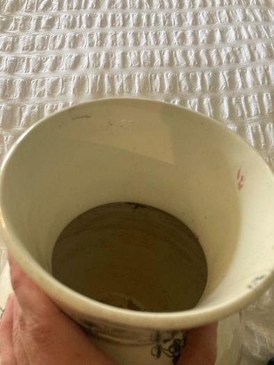 Large old Jug / vase blue white