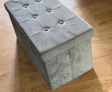 Storage Velvet Ottoman Bench