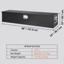 121.9x38.1x38.1 cm Heavy Duty Aluminum Bar Tread Tool Box for Pick Up Truck Bed Image 3