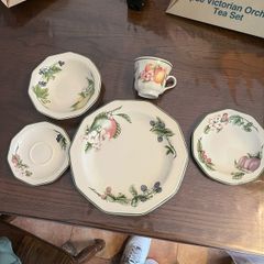 5 Piece Victorian Orchard Vintage Tea Set by Churchill England