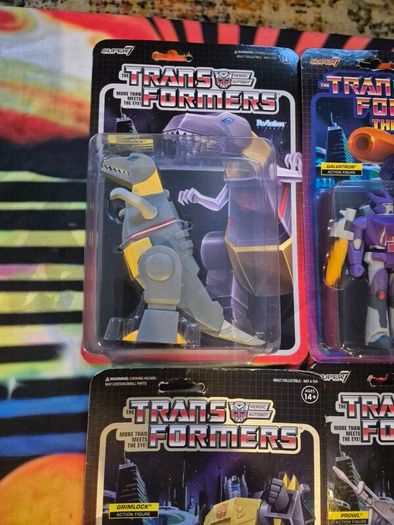 Transformers Reaction Figure Bundle Lot Super 7