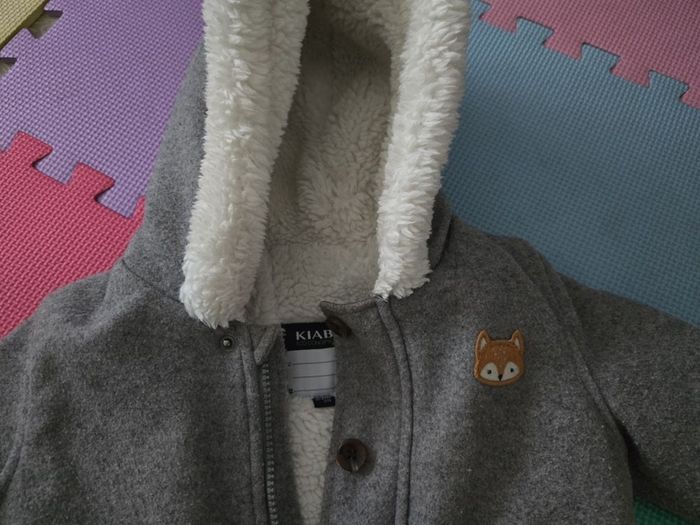 Warm neutral baby/toddler coat size 2