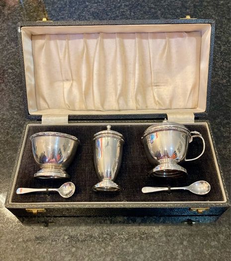 Rare Irish Silver Cruet Set