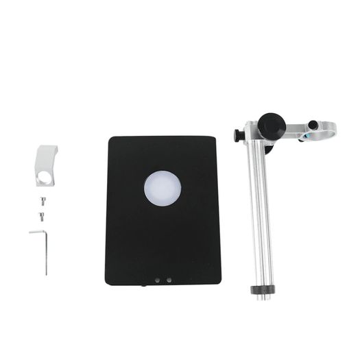35mm Universal Large Metal Bracket Multifunctional Desktop Thickened Support Lifting Holder With Leds Light For Industrial Microscope