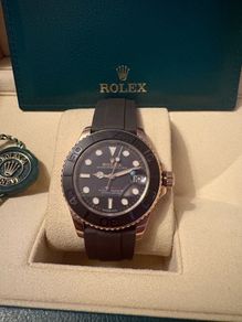 Full Set Rose Gold Rolex Yachtmaster