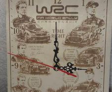 WRC Legends Wooden Clock