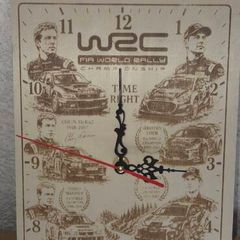 WRC Legends Wooden Clock