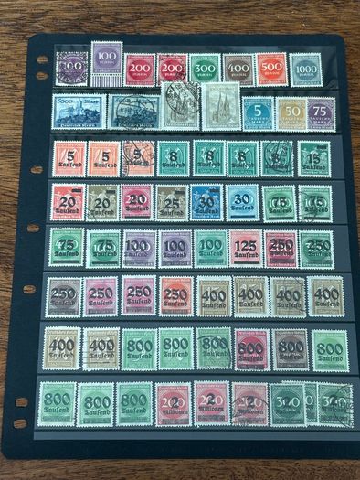 Germany 1872-1945 Reich Collection lot stock 1200+ stamps and 2 Mint sheets