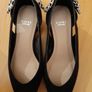 Wide fit  low heel black shoes Image 3
