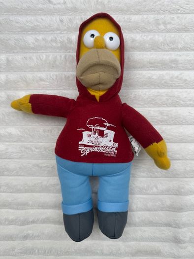 The Simpsons Homer Visit Springfield Plush Matt Groening 2006 approx. 33 cm. Used Please see photos