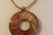 Pulse Disc Pendant Necklace New With Tags