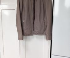 Leather Jacket Taupe Size 12 (John Lewis)