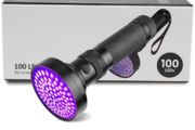 UV 100 LED Ultraviolet torch in box w/batteries