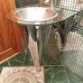 Silver, high level toilet cistern,downpipe and bowl Image 4