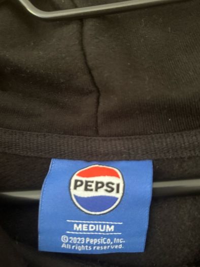 Black Pepsi Logo Hoodie M