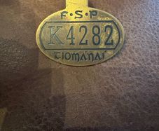 Old Irish taxi license from 25 years ago