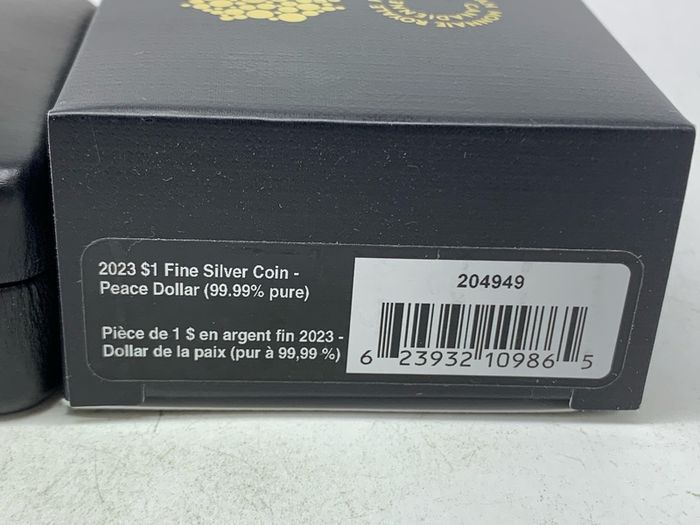 Canada 2023 Silver Peace Dollar Selective Rose Gold Plating