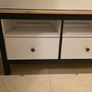 Wooden tv unit with glass top Image 7