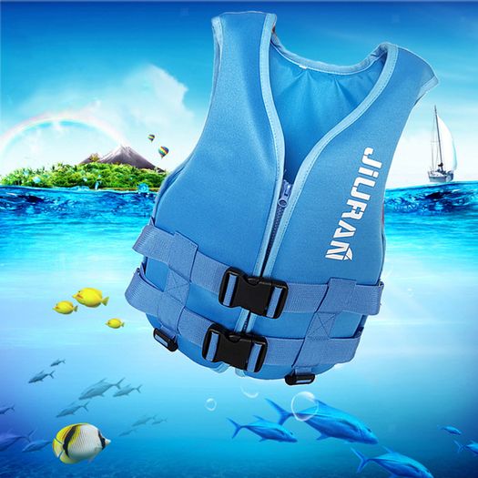 Neoprene Life Jacket Life Vest Buoyancy Aid Blue Size " L "