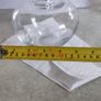 Lovely Small Round  Clear Glass Bud Flower Vase Hand Blown. Image 3