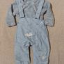 lined Dungaree,s And Fleece Top set Image 2