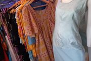 Blue Retro Slip Dress Y2K