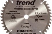 Trend CSB/CC18448T CraftPro Saw Blade Crosscut 184mm x 16mm x 48T