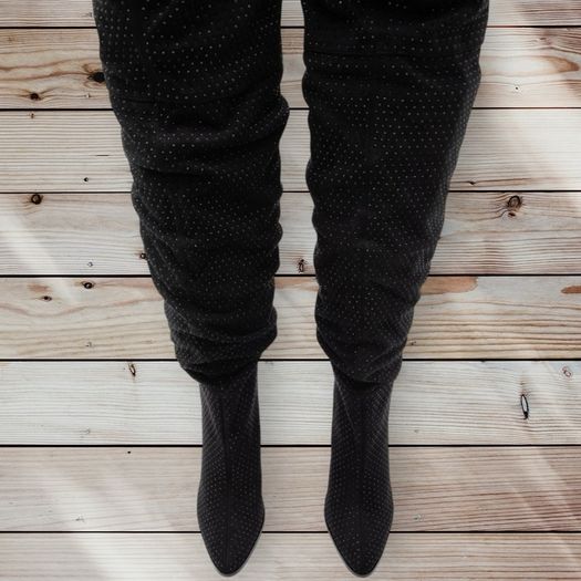 Anna Field Diamante Over The Knee Boots