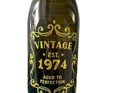 Personalised wine bottle adhesive decal