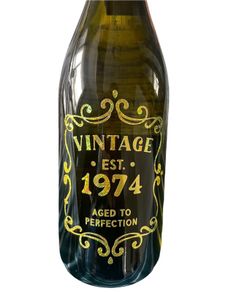 Personalised wine bottle adhesive decal