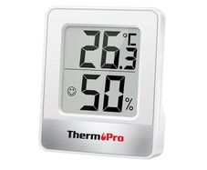 ThermoPro TP49 Small Digital Hygrometer Indoor Thermometer Ambient Thermometer Temperature Monitor and Humidity Meter for Home Office Comfort Reptile Thermometer