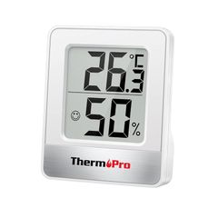 Digital Hygrometer Indoor Thermometer Ambient Thermometer Temperature Monitor and Humidity Meter for Home Office Comfort Reptile Thermometer