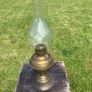 oil lamp with glass funnel Image 2